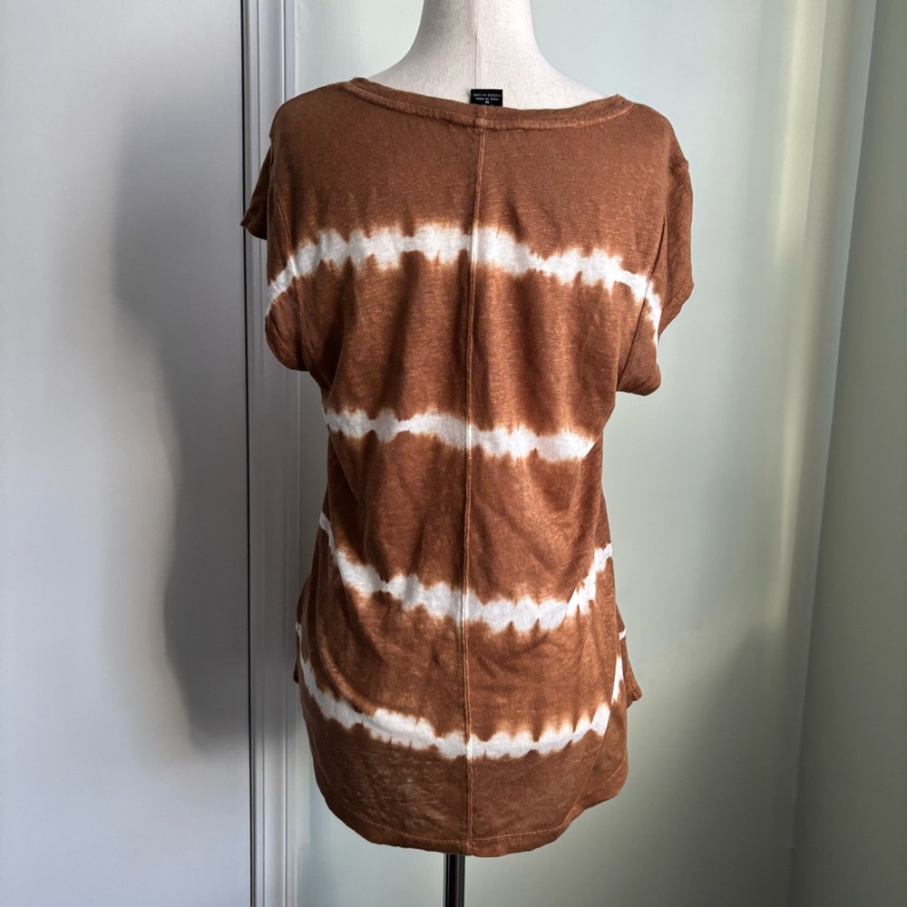 Sanctuary Alma Stripe Scoop Neck linen size M - Picture 3 of 7